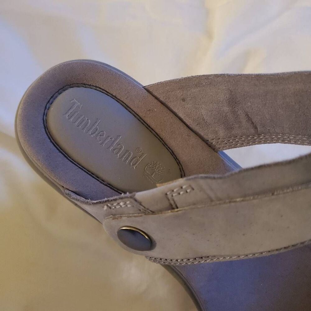 Amputee. Timberland Gray and White Wedge Sandal Size 8.5 - left shoe only. - Picture 8 of 10